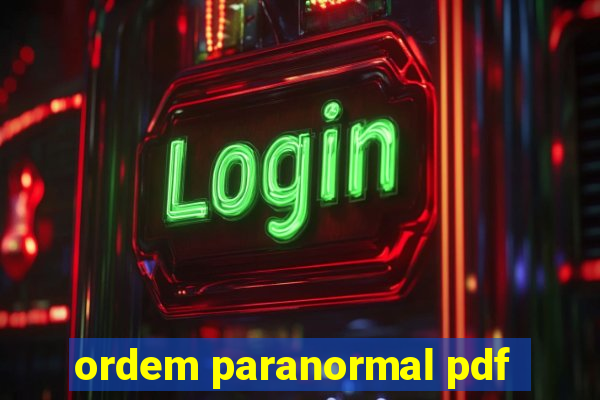 ordem paranormal pdf