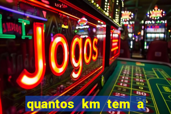 quantos km tem a serra de santos