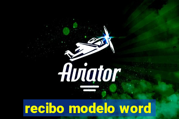 recibo modelo word