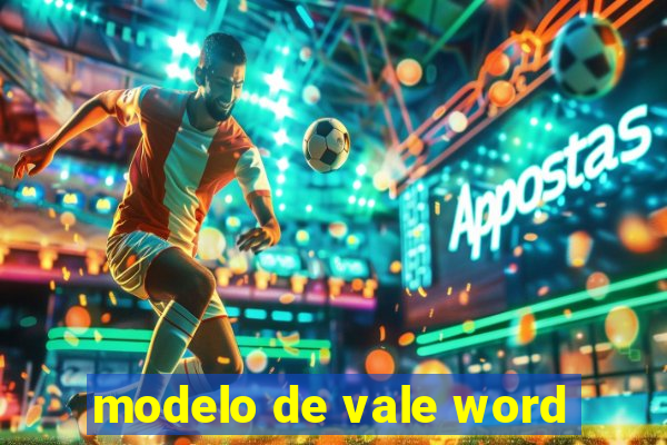 modelo de vale word