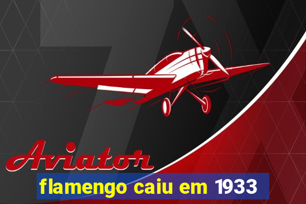 flamengo caiu em 1933