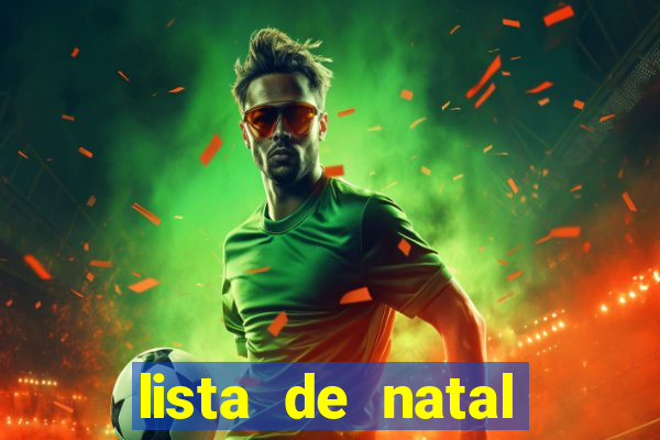 lista de natal para imprimir