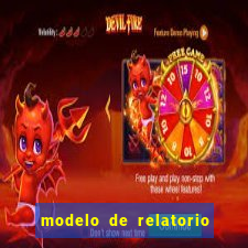 modelo de relatorio de estagio cruzeiro do sul