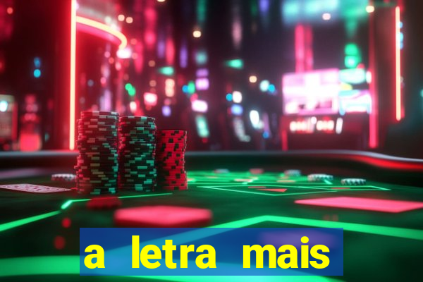 a letra mais bonita do mundo