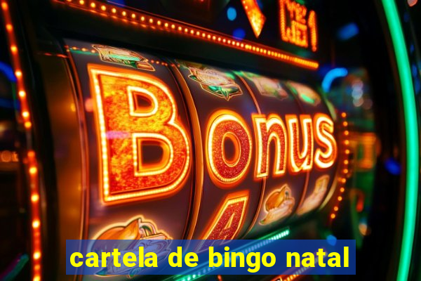 cartela de bingo natal