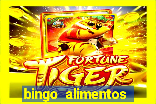 bingo alimentos para imprimir