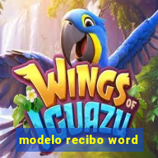 modelo recibo word