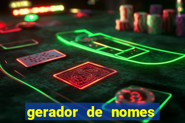 gerador de nomes para jogos
