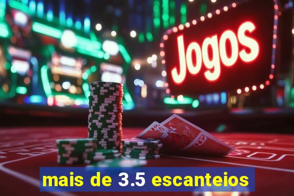 mais de 3.5 escanteios