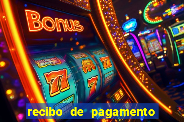 recibo de pagamento em word