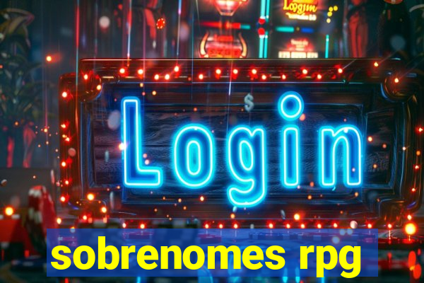 sobrenomes rpg
