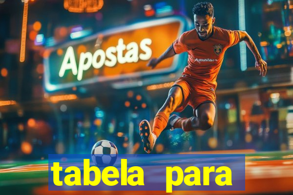 tabela para misturar cores