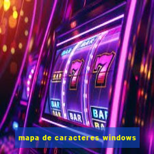mapa de caracteres windows