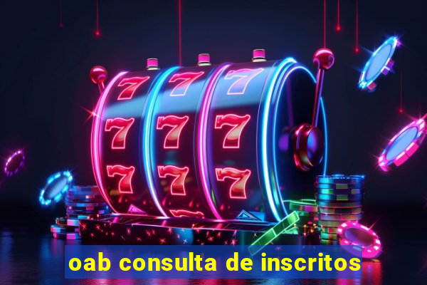 oab consulta de inscritos
