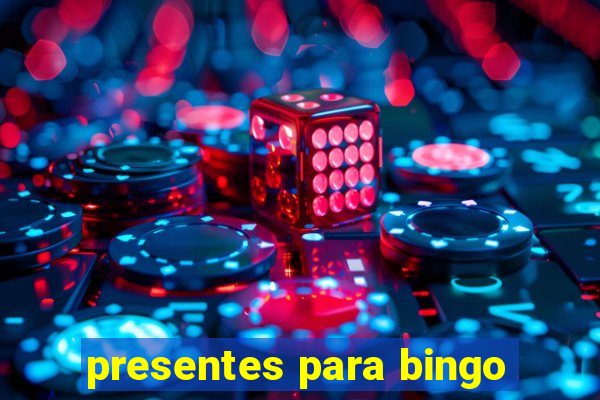 presentes para bingo