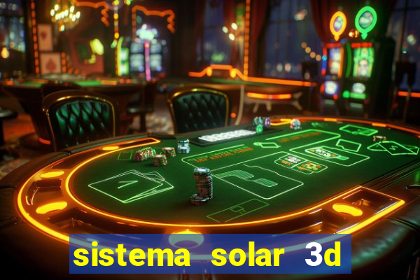 sistema solar 3d em movimento